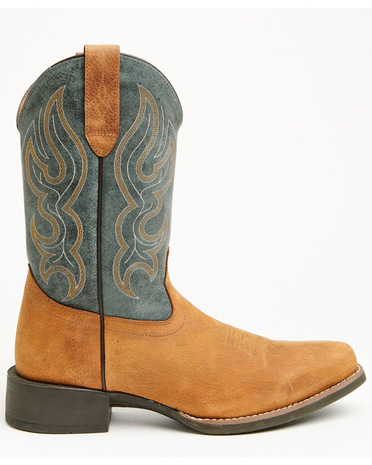 Image #2 - Cody James Ace&trade; Western Boots - Broad Square Toe, Blue, hi-res