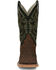 Image #4 - Justin Men's King Kango Exotic Full-Quill Ostrich Western Boots - Broad Square Toe, Dark Brown, hi-res