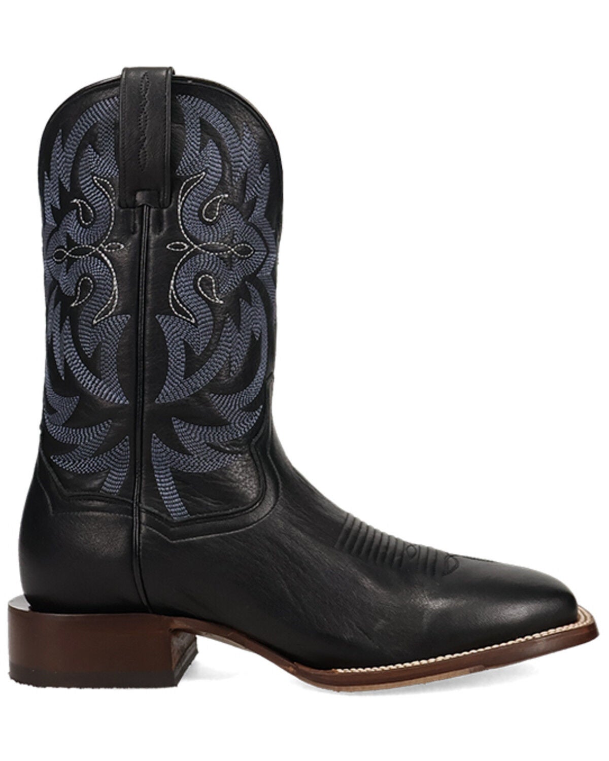 Image #2 - Dan Post Men's Sonara Western Boots - Broad Square Toe, Black, hi-res