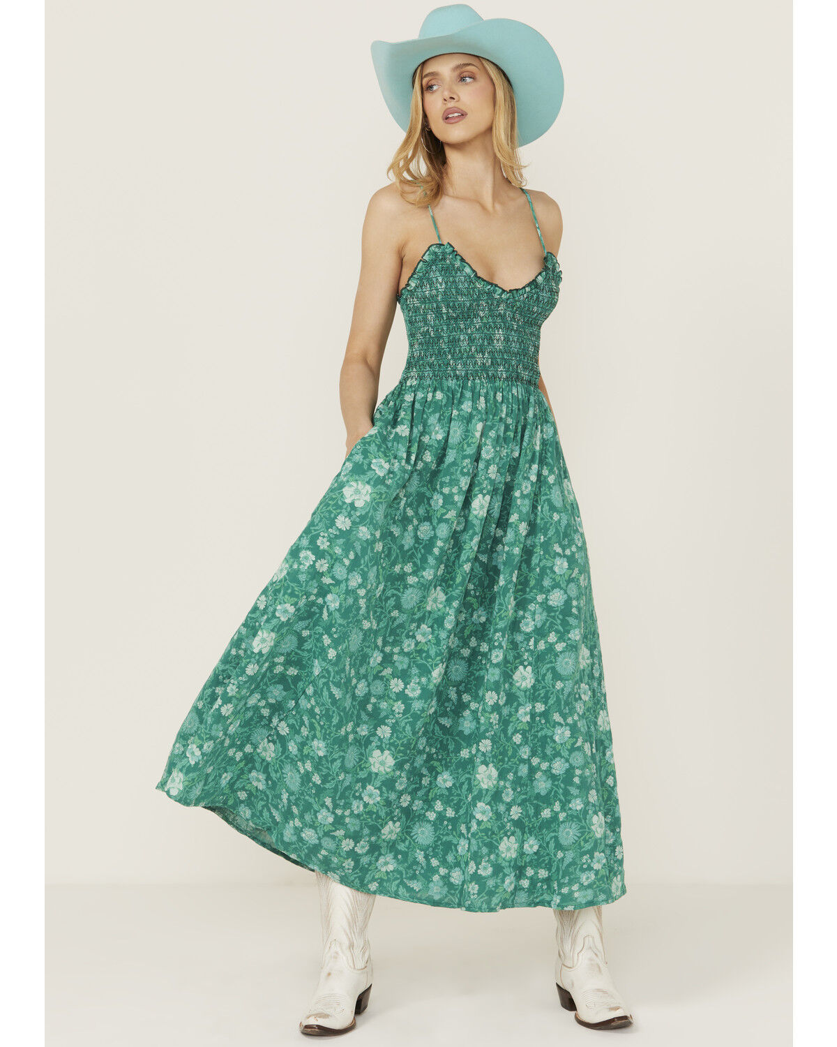Image #2 - Free People Women's Sweet Nothings Floral Print Midi Dress, , hi-res