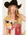 Image #3 - Wrangler X Lainey Wilson Women's Mixed Patchwork Vest, Rust Copper, hi-res