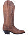 Dan Post Women's Tillie Western Boots - Round Toe, Brown, hi-res