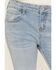 Image #4 - Shyanne Girls' Ophelia Floral Embroidered Light Wash Flare Stretch Denim Jeans, Medium Wash, hi-res