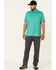 Wrangler ATS Men's All-Terrain Green Performance Short Sleeve Polo Shirt , Green, hi-res