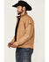 Image #2 - Cowboy Hardware Men's Buckskin Triple Barb Logo Softshell Jacket, , hi-res