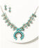 Image #1 - Shyanne Women's Prism Skies Turquoise Squash Blossom Necklace & Earring Set, Silver, hi-res