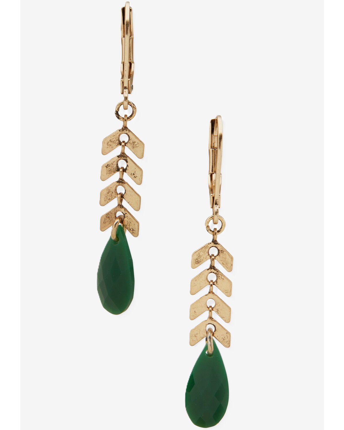 Lainey Wilson Women's Stone Linear Earrings, Gold, hi-res