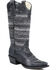 Image #1 -  Roper Women's Vintage Fabric Western Boots - Snip Toe, Black, hi-res