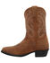 Image #3 - Durango Girls' Shyloh Western Boots - Round Toe, Brown, hi-res