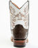 Image #5 - Tanner Mark Boys' Ostrich Print Western Boots - Broad Square Toe, Brown, hi-res
