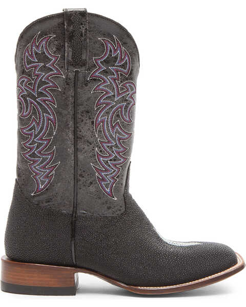 Image #2 - Cody James Men's Exotic Stingray Western Boots - Broad Square Toe, Black, hi-res