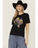 Image #1 - Rock & Roll Denim Women's Tequila Rose Short Sleeve Graphic Tee, Black, hi-res