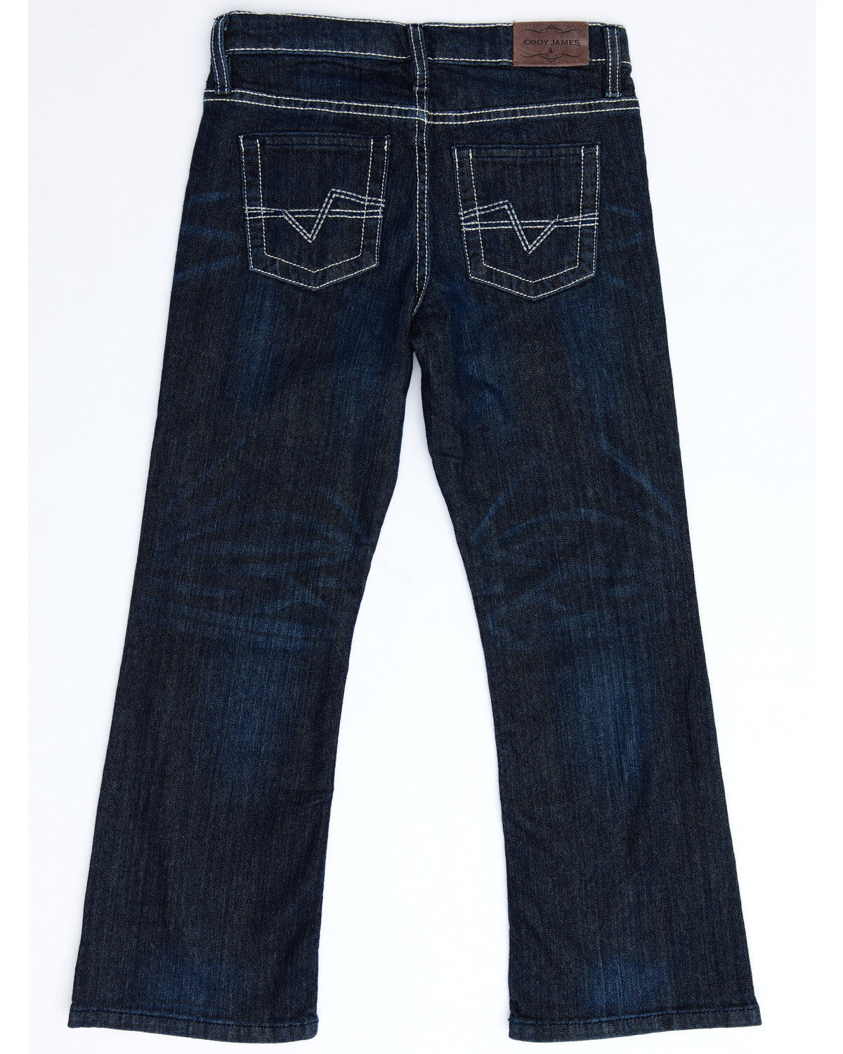 Image #4 - Cody James Boys' Night Hawk Medium Wash Mid Rise Stretch Relaxed Bootcut Jeans, Blue, hi-res