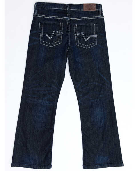 Image #4 - Cody James Boys' Night Hawk Medium Wash Mid Rise Stretch Relaxed Bootcut Jeans , Blue, hi-res