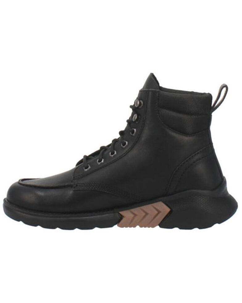 Dingo Men's Tailgate Lace-Up Boots - Moc Toe, Black, hi-res