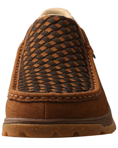 Twisted X Men's Brown Basket Weave Chukka Shoes - Moc Toe, Brown, hi-res