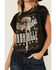 Image #3 - La La Land Women's Nashville Lace Short Sleeve Graphic Tee, Black, hi-res
