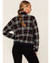 Image #4 - Pendleton Women's Navy & Red Plaid Wool Bomber Jacket, , hi-res