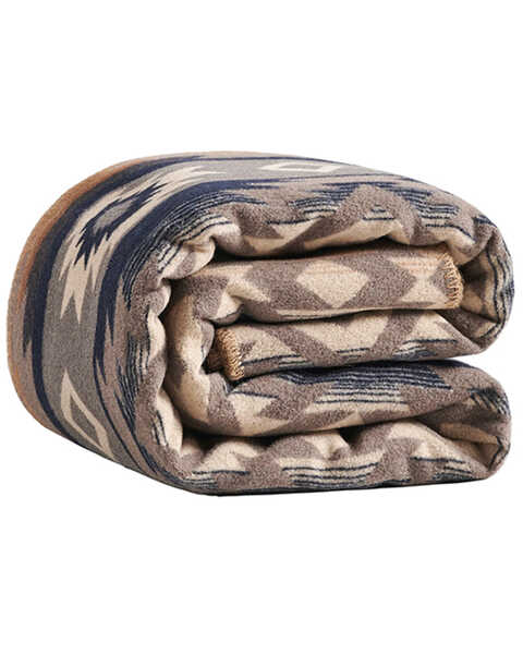 Image #3 - HiEnd Accents Taos Wool Blend Throw Blanket, Tan, hi-res