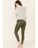 Image #2 - Free People Women's You're A Peach Leggings, Hunter Green, hi-res