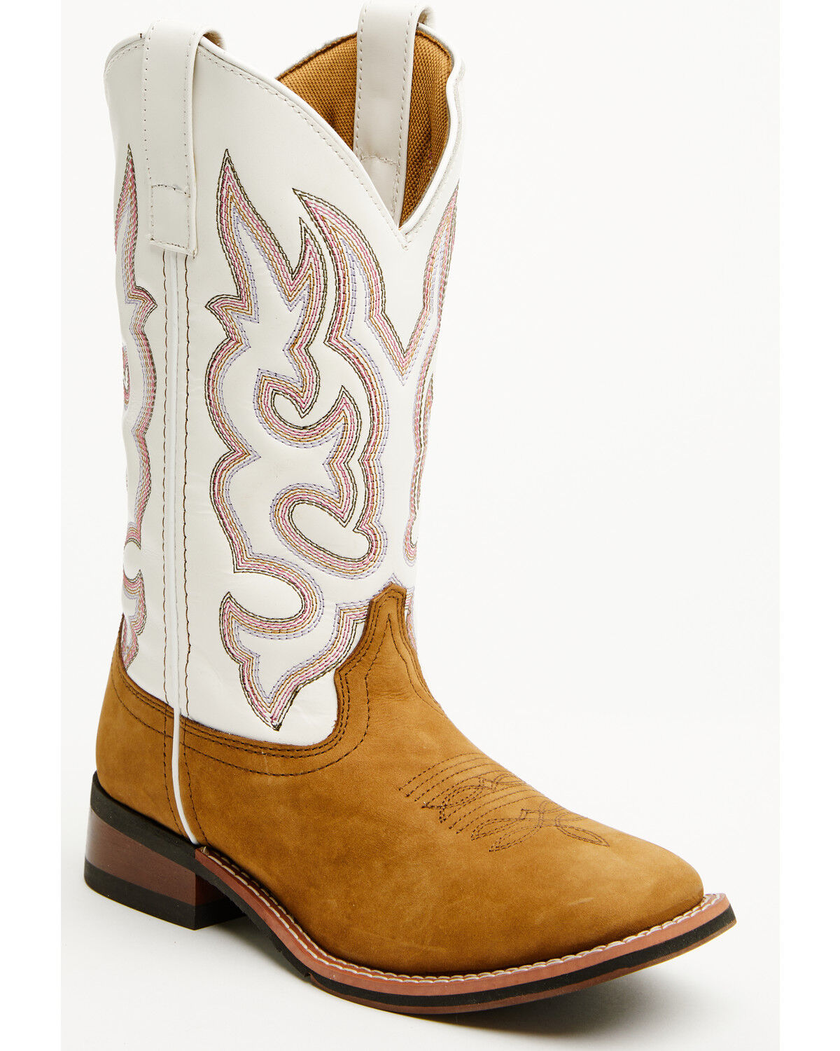 Image #1 - Laredo Women's Mesquite Western Performance Boots - Broad Square Toe, Taupe, hi-res