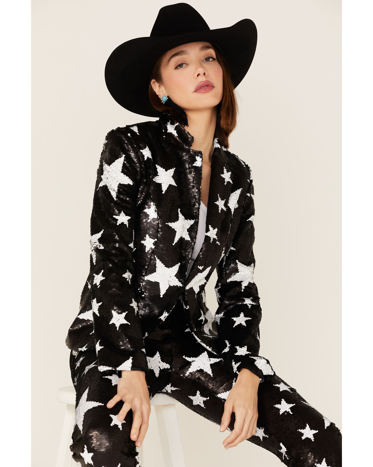 Sequin top star jacket