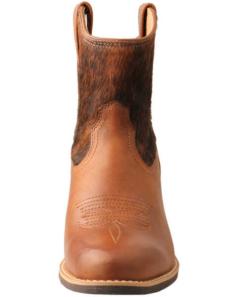 Image #5 - Twisted X Women's Hair-On Western Booties - Round Toe, Brown, hi-res