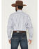 Image #4 - Cinch Men's Vertical Striped Long Sleeve Button-Down Western Shirt, Light Blue, hi-res