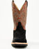 Image #4 - Justin Men's Alamo Roughout Western Boots - Broad Square Toe, Black, hi-res