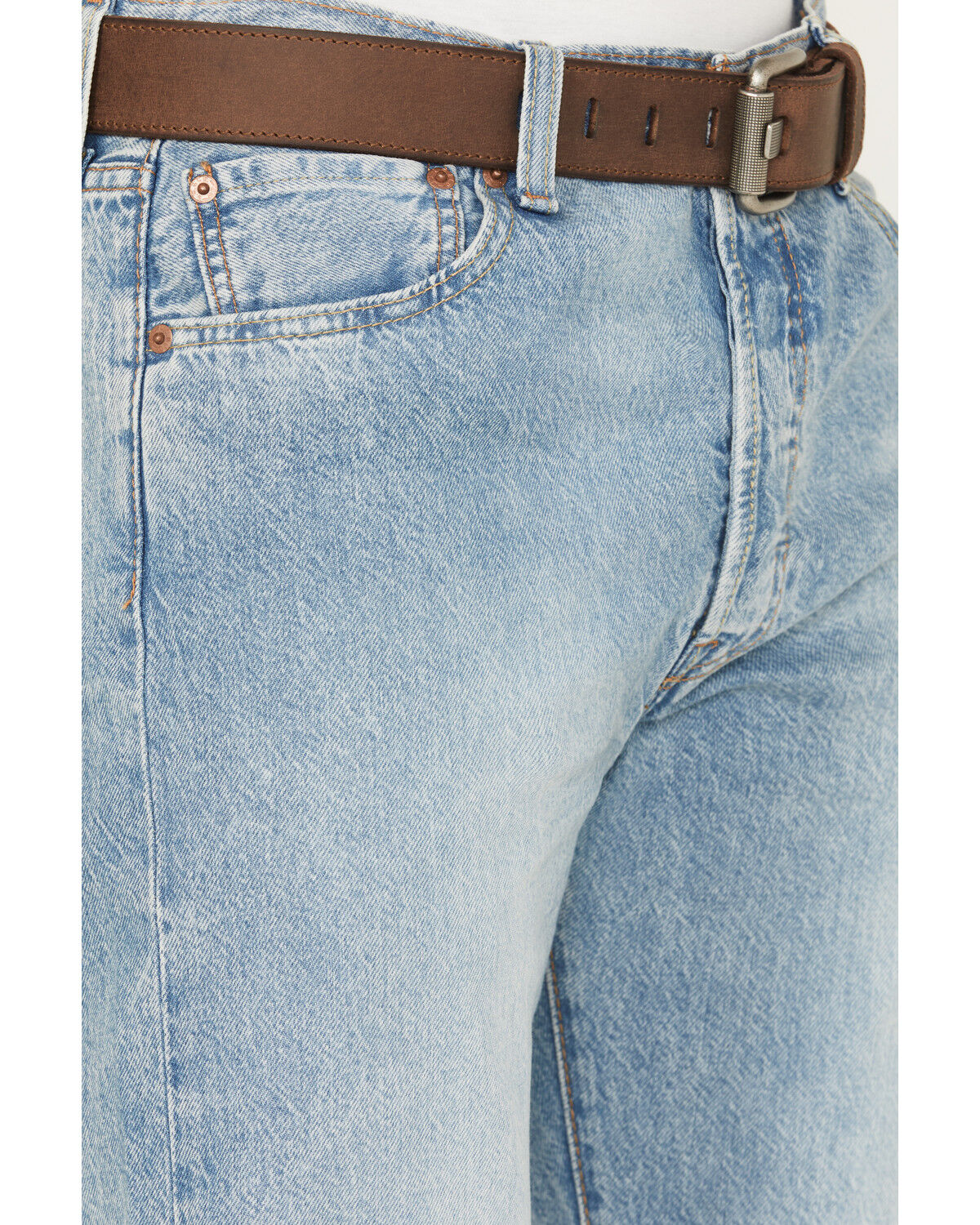 Image #2 - Levi's Men's 501® Original Stay Zen Light Wash Straight Rigid Denim Jeans, Light Wash, hi-res