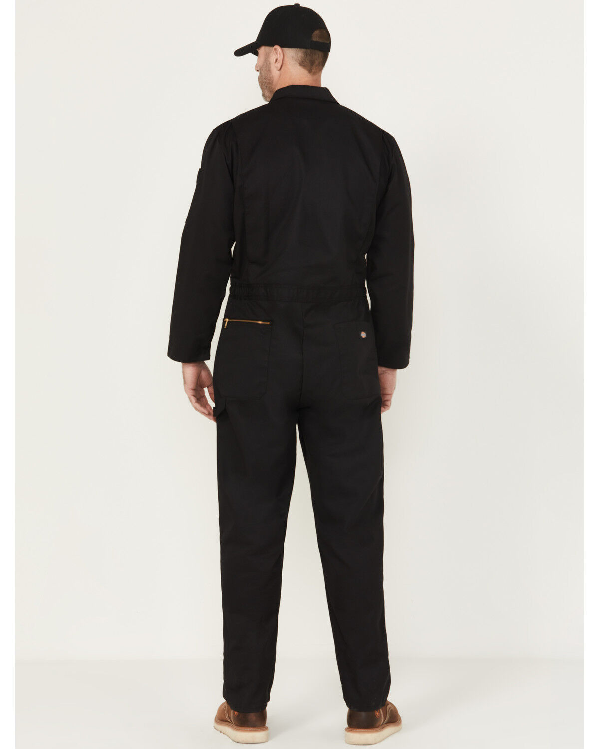 Image #4 - Dickies Men's Deluxe Blended Long Sleeve Coveralls, Black, hi-res