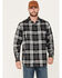 Image #1 - Hawx Men's FR Plaid Print Long Sleeve Button-Down Work Shirt, Charcoal, hi-res