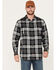 Image #1 - Hawx Men's FR Plaid Print Long Sleeve Button-Down Work Shirt , Charcoal, hi-res