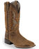 Image #1 - Ariat Men's VentTEK Ultra Quickdraw Western Performance Boots - Broad Square Toe, Brown, hi-res