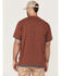 Image #4 - Hawx Men's Layered Work Pocket T-Shirt , Dark Red, hi-res