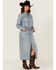 Image #2 - Levi's Premium Women's Light Wash Western Denim Midi Dress, Light Wash, hi-res