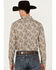 Image #4 - Cody James Men's Gold Dust Paisley Print Long Sleeve Snap Western Shirt - Big , White, hi-res