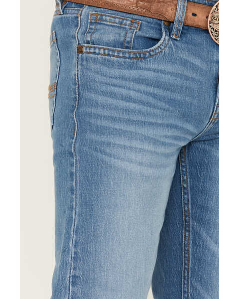 Image #2 - Cody James Men's Yeehaw Light Wash Stackable Straight Jeans , Light Wash, hi-res
