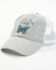 Image #1 - Shyanne Women's Wild & Free Butterfly Mesh-Back Ball Cap, Light Grey, hi-res