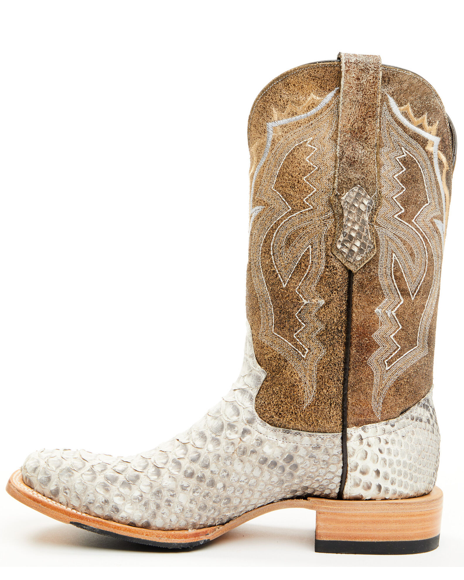 Tanner Mark Men's Exotic Python Western Boots - Broad Square