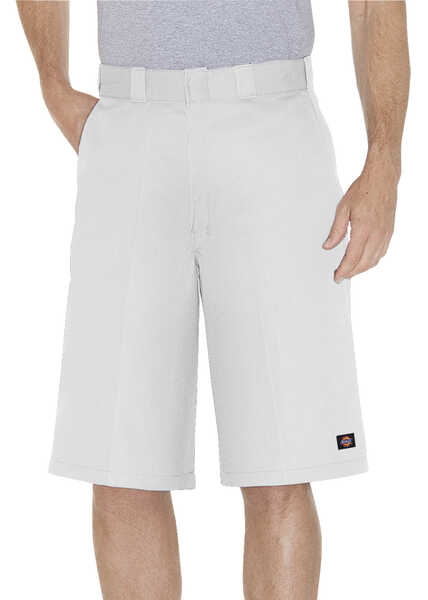 Image #1 - Dickies 13" Loose Fit Multi-Pocket Shorts, White, hi-res