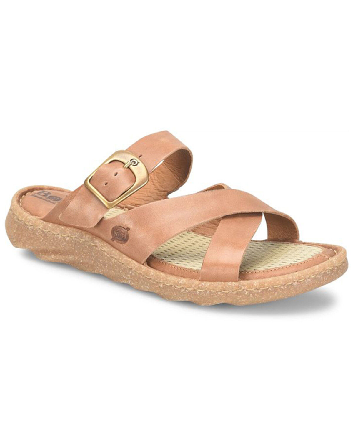 Image #1 - Born Women's Salas Cross Band Sandals, Brown, hi-res