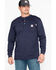 Carhartt Flame Resistant Henley Long Sleeve Work Shirt, Navy, hi-res