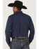 Image #4 - RANK 45® Men's Repocharge Geo Print Long Sleeve Button-Down Stretch Western Shirt, Navy, hi-res