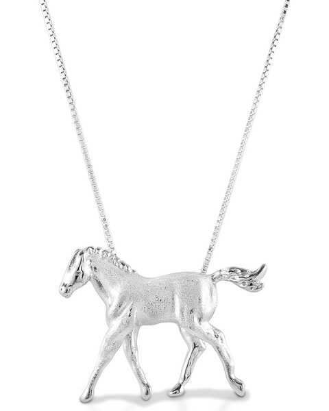 Kelly Herd Women's Trotting Colt Necklace , Silver, hi-res