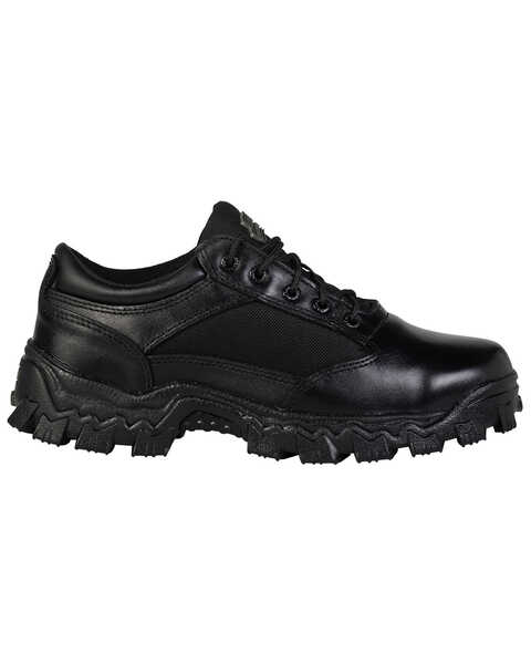 Image #2 - Rocky Men's AlphaForce Oxford Shoes - Round Toe, Black, hi-res