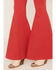 Image #2 - Free People Women's Just Float On High Rise Flare Jeans, Red, hi-res