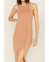 Image #3 - Cleo + Wolf Women's Split Side Tank Midi Dress, Beige/khaki, hi-res