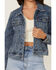 Image #3 - Veveret Women's Medium Wash Denim Jacket, Medium Wash, hi-res