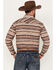 Image #4 - Rough Stock by Panhandle Southwestern Striped Long Sleeve Western Pearl Snap Shirt, Brown, hi-res